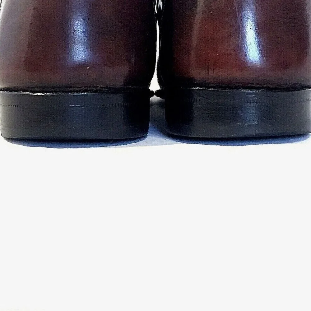 Giorgio Brutini Shoe 9.5 D Lizard Kiltie Tassel Loafer Le Glove Brown Preppy